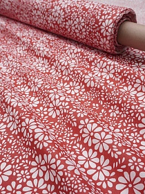 Бязь "Аура" цв.красный, ш.1.5м, хлопок-100%,120гр/м.кв