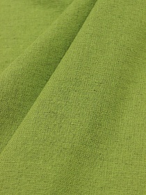 Полулен костюмный с эффектом мятости цв.Оливково-зеленый меланж-2, ш.1.54м, хлопок-70%, лен-30%