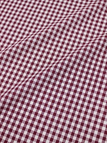 Мерный лоскут Пестрядь "Клетка (6*6 мм)" цв.бордово-вишневый, ш.1.45м, хлопок-100%, 130гр/м.кв