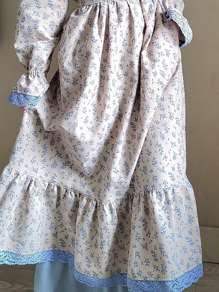 Винтажное платье из теплого хлопка "Луана"*