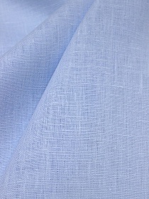Лен костюмный цв.Светлый небесно-голубой, ш.1.5м, лен-100%, 190гр/м.кв