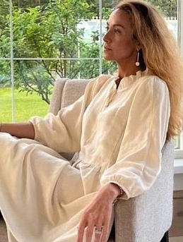 Платье-туника Лен с вискозой "Ваниль"