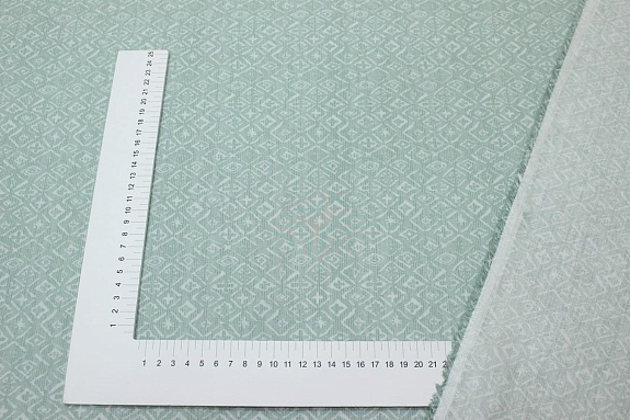 Сатин "Шамаэль" цв.мятная дымка, ш.2.35м, хлопок-100%, 110гр/м.кв