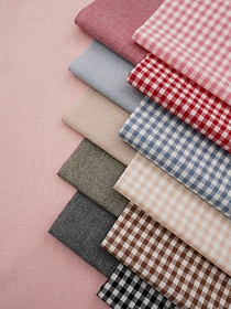 Набор тканей для рукоделия "Вареный хлопок: Домашний уют №4", 45*30 см, 12 шт