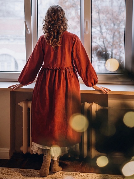 Новогоднее платье из крапивы Рами