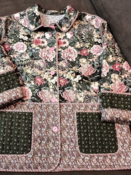 Фуфайка из плательного хлопка, ситца и перкали