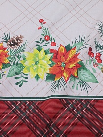 Мерный лоскут (ткань в отрезах) Рогожка "Ароматы праздника", ш.1.5м, хлопок-100%, 170гр/м.кв