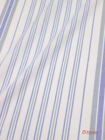 Холст полотенечный "Узкая полоска" цв.синий/серый, ш.0.5м, лен-30%, хл-70%, 140гр/м.кв