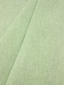 Полулен постельный с эфф. мятости "Зеленый тростник меланж", ш.2.65м, лен-29%, хл-71%