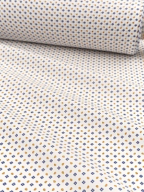 Импорт. хлопок "Набойка - микроцветочек" цв.белый, ш.1.45м, хлопок-100%, 100гр/м.кв