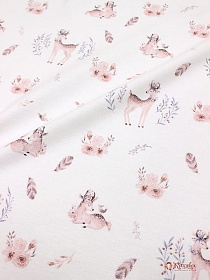 Мерный лоскут Фланель "Волшебная лань", ш.0.95м, хлопок-100%, 160гр/м.кв