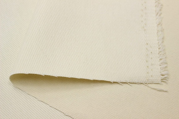 Джинс с ворсом цв.Сливочный, ш.1.5м, хлопок-100%, 330гр/м.кв