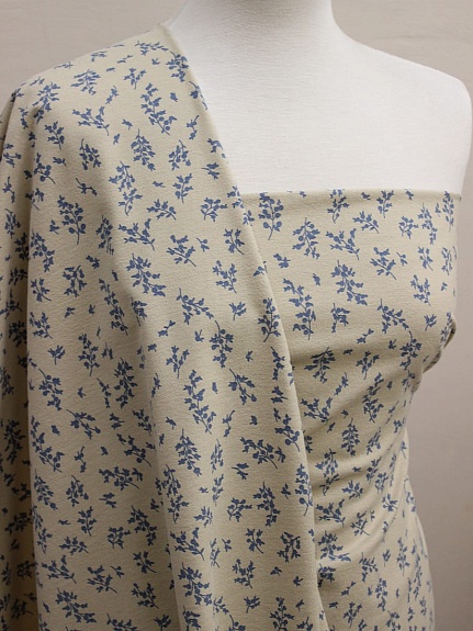 Теплый хлопок "Луана" цв.св.бежево-оливковый, ш.1.5м, хлопок-100%, 160гр/м.кв