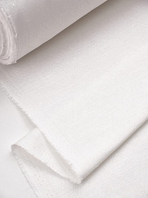 Полульняной жаккард "Бернарда" цв.белый, ш.1.6м, лен-59%, хлопок-41%, 230гр/м.кв