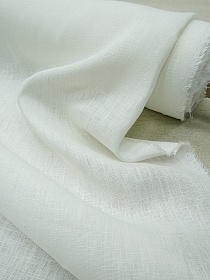 Лен костюмный цв.Белый, ш.1.45м, лен-100%, 240гр/м.кв