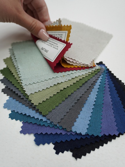 Комплект образцов "Полулен постельный, лен 30%, хлопок 70%,  ш.2.2м