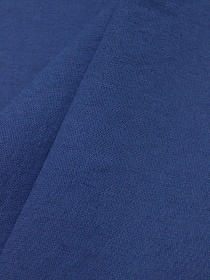 Полулен постельный с эффектом мятости цв.Джинсово-синий, ш.2.15м, лен-30%, хлопок-70%, 155гр/м.кв