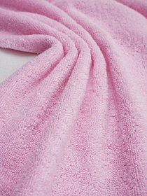 Махровая ткань Люкс цв.Светло-розовый, ш.1.55м, хлопок-100%, 550гр/м.кв