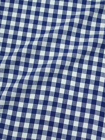 Вареный (стираный) хлопок "Клетка (1.0*1.0см)" цв.т.синий/белый, ш.2.5м, хлопок-100%, 110гр/м.кв