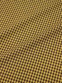 Пестрядь "Клетка (4*4 мм)" цв.горчичный/коричневый, ш.1.46м, хлопок-100%, 130гр/м.кв