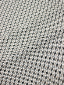 Мерный лоскут( ткань в отрезах) Пестрядь "Мелкая клетка " цв.кофейный/бежевый/изумрудный, ш.1.5м, хлопок-100%, 150гр/м.кв