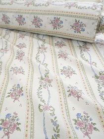 Мерный лоскут Сатин "Садовое ожерелье", ш.2.35м, хлопок-100%, 110гр/м.кв