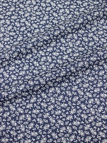 Импорт. хлопок "Лесана" цв.джинсово-синий,  ш.1.45м, хлопок-100%, 105гр/м.кв