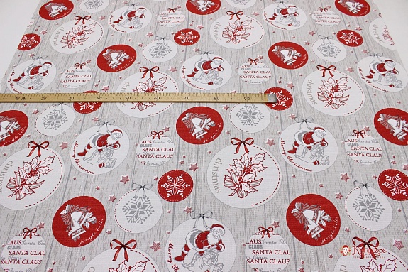 Вафельное полотно "Счастливого Рождества", ш.1.5м, хлопок-100%, 150гр/м.кв