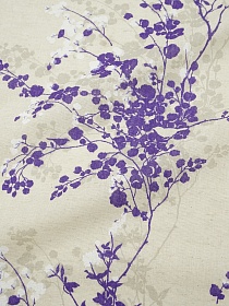 Полулен "Веточка акации" (на суровом), СОРТ2, ш.1.5м, лен-30%, хлопок-70%, 140гр/м.кв