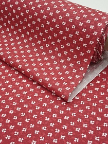 Мерный лоскут( ткань в отрезах) Перкаль "Зорица" цв.красный, ГОСТ, ш.1.5м, хлопок-100%, 125гр/м.кв