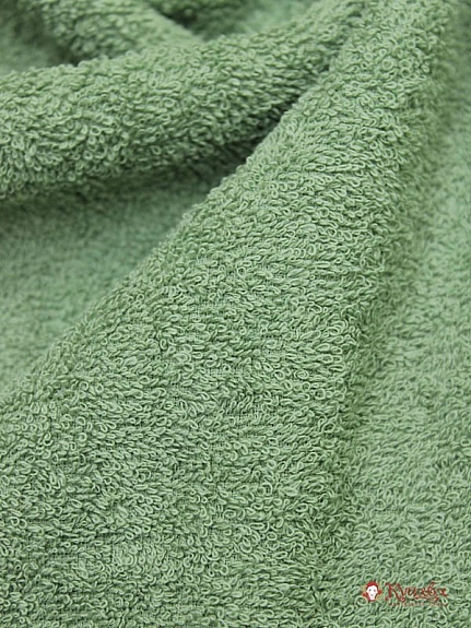 Махровая ткань цв.Темная морозная зелень, ш.1.5м, хлопок-100%, 350гр/м.кв