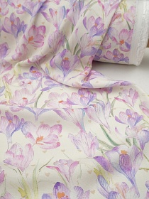 Штапель Премиум "Долина крокусов", ш.1.5м, вискоза-100%, 115гр/м.кв