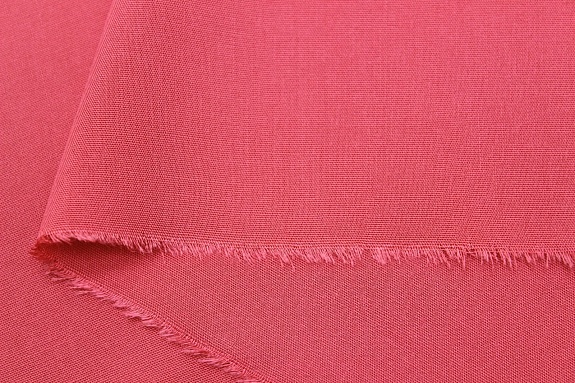 Штапель цв.Насыщенный коралл, ш.1.45м, вискоза-100%, 110гр/м.кв