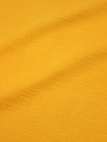 Муслин двухслойный с эффектом жатости цв.Оранжево-желтый, ш.1.4м, хлопок-100%, 110гр/м.кв