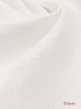 Полулен декоративный "Сетка-вуаль" цв.белый, ш.2.60м, лен-53%, хлопок-47%, 90гр/м.кв