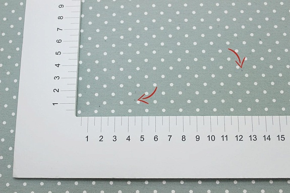 Теплый хлопок "Белый горох (2мм)" цв.голубой мох, СОРТ2, ш.1.48м, хлопок-100%, 140гр/м.кв