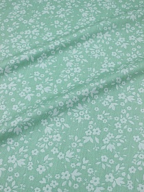 Сатин "Фотини" цв.мятно-зеленая дымка, ш.1.60м, хлопок-100%, 110гр/м.кв