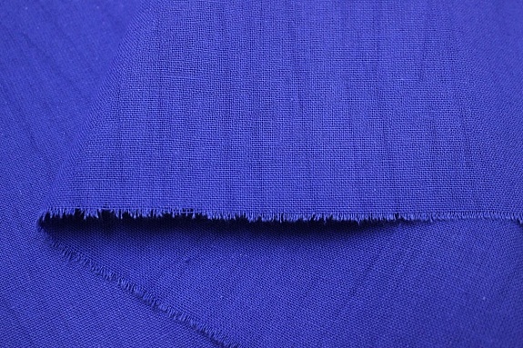 Хлопколен винтаж (жгутовое окрашивание) цв.Васильково- фиолетовый, ш.1.54м, лен-15%, хл-85%