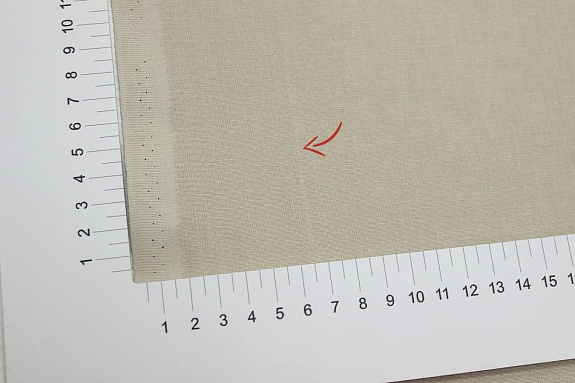 Мерный лоскут (ткань в отрезах) - Бязь цв.Бежево-кофейный, ГОСТ, ш.1.5м, хлопок-100%, 142гр/м.кв