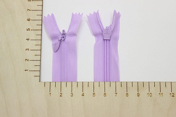 Молния потайная н/р цв.сиренево-лавандовый, 50см, нейлон
