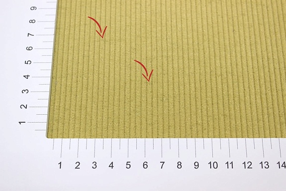 Вельвет цв.Св.золотисто-оливковый меланж, ш.1.47м, хлопок-100%, 315гр/м.кв