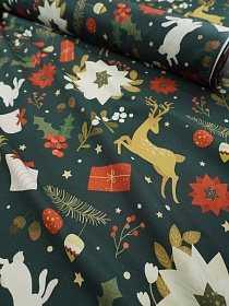 Саржа с пропиткой (Digital) "Созвездие праздника", ш.1.5м, хлопок-100%,170гр/м.кв