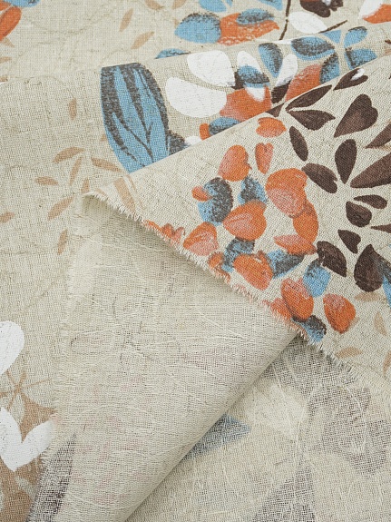 Полулен поэма "Сады Вероны" (на суровом), ш.1.5м, лен-30%, хлопок-70%, 155гр/м.кв