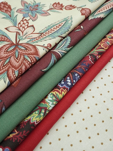 Набор тканей для рукоделия "Царевна", 45см*30см, 6шт