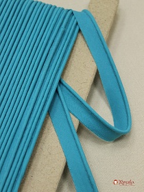 Кант отделочный цв.тиффани, ш.15мм/3мм, хлопок-100%
