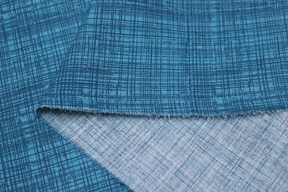 Сатин "Веточки эвкалипта - штрихи", (комп), ш.2.2м, хлопок-100%, 120гр/м.кв