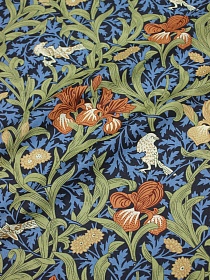 Перкаль Премиум Цифр.печать "Архелия" (крупный рис.) цв.чернильный, ш.1.45м, хл-100%, 140гр/м.кв