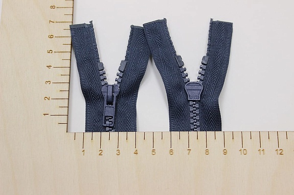 Молния тракторная №5 цв.темный серо-синий, 60см