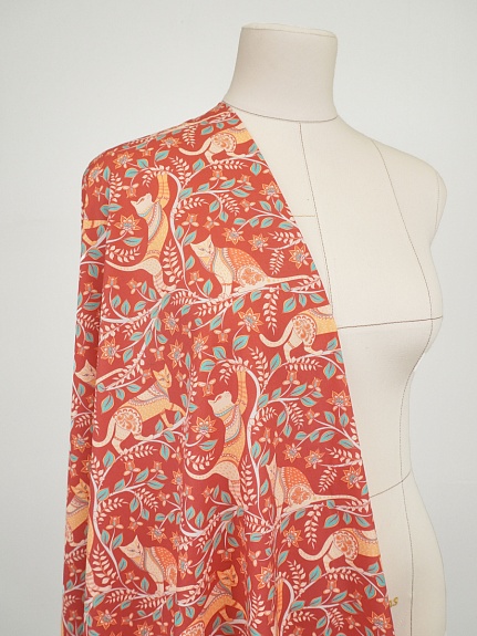 Перкаль Премиум (Digital) "Коты", ш.1.5м, хлопок-100%, 120гр/м.кв