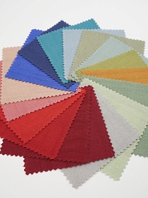 Комплект образцов "Хлопколен винтаж (жгутовое окрашивание)" №1